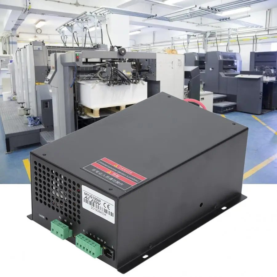 

MYJG-100 100W Laser Power Supply for Laser Engraving Cutting Machine AC220V/AC110V 47-440HZ with Switch Adjustment