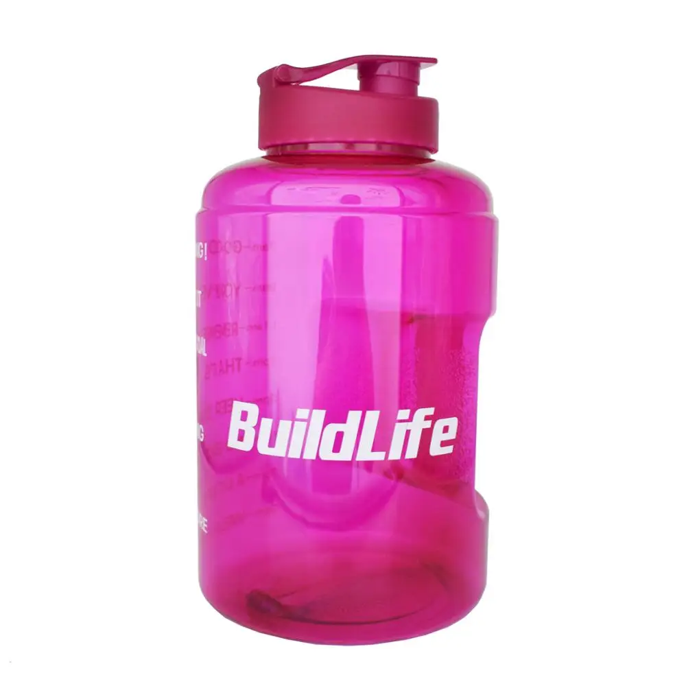Buildlife 3.8L с широким горлышком 1 галлон бутылка для питьевой воды BPA бесплатно обучение большой емкости чайник для наружного кемпинга чайник кружка - Цвет: Whole Purple