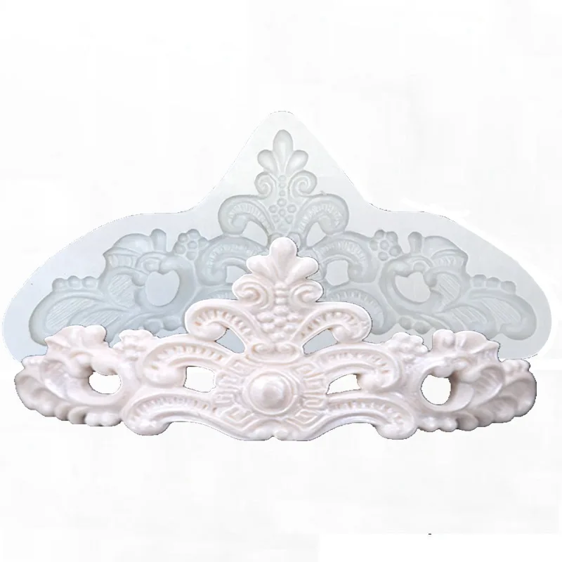 Love Big Crown Silicone Mould Fondant Cake Mold Bakery Decoration