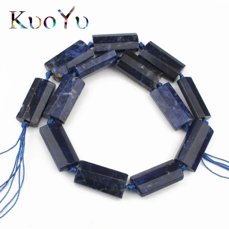 Old Blue Sodalite 14x28 мм натуральный камень аметисты тигровый глаз Нефы каменные бусины прямоугольник Свободные Распорки бусины для самостоятельного изготовления ювелирных изделий кулон браслет - Цвет: Old Blue Sodalite