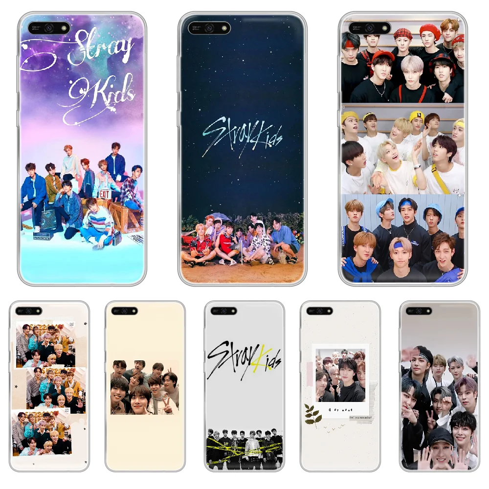 Корейский детский чехол для телефона KPOP stray HUAWEI honor mate 8 9 10 20 30 A S X i pro lite прозрачный