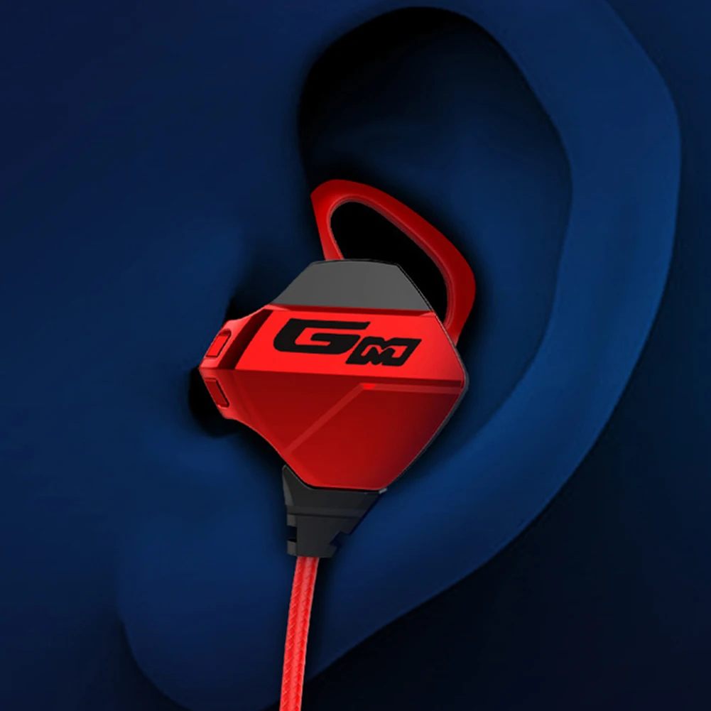 3.5mm Universal 3.5mm Wired In-Ear Music Earphone Noise Reduction Gaming Earpiece With Mic