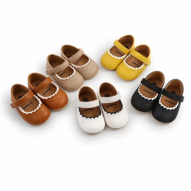Cut Rate Casual-Shoes First-Walker Baby-Girls Boys Soft Spring Bobora Solid PU Lace-Up Cork B6qpejagZ0Q
