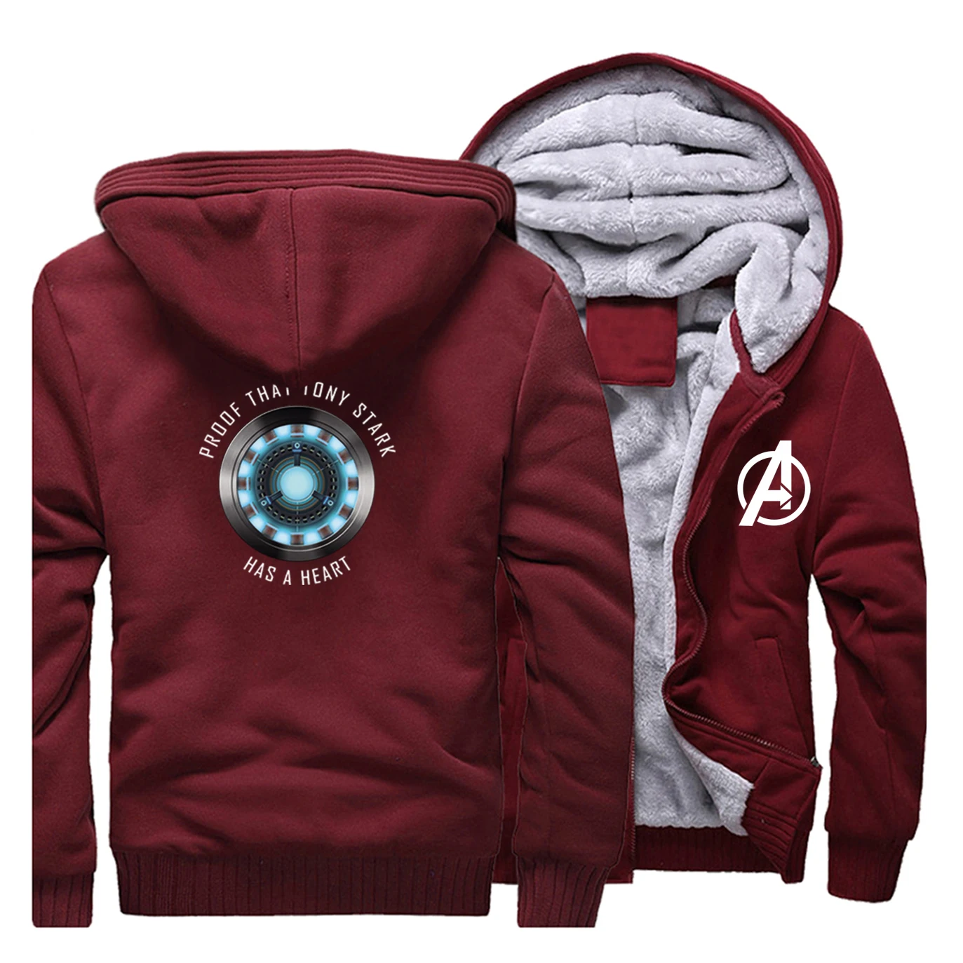 Мстители Железный человек толстовки мужские Плюс Размер Уличная Tony Stark имеет сердце Спортивная мужская Осенняя верхняя одежда пальто мужские толстовки