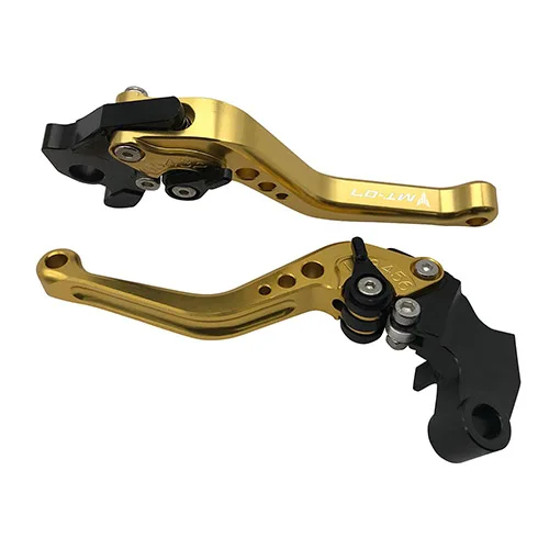 SEMSPEED логотип MT-07 короткие рычаги для YAMAHA MT-07 MT 07 MT07 Запчасти мотоциклов сцепные рычаги - Цвет: Золотой