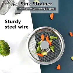 Kitchen Sink Telescopic Drain Stopper Wash Hair Catcher Reusable Small Bath Strainer Household Laundry Floor Accessories