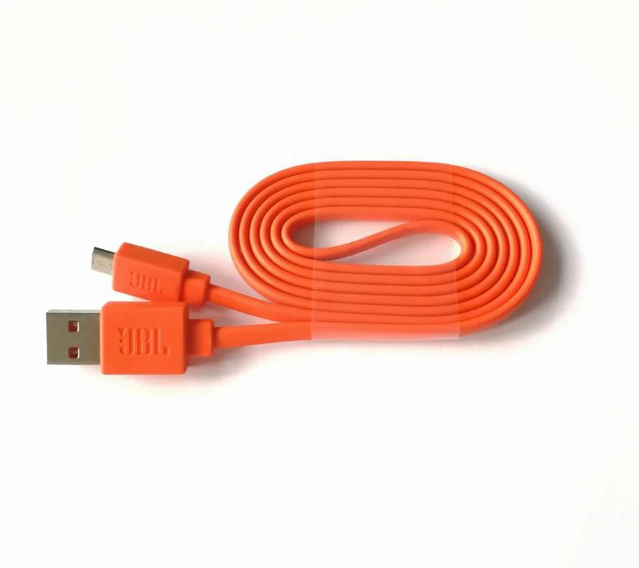 Оранжевый USB кабель для зарядки шнур линии лапши JBL Charge 3 + Flip3 Flip2 bluetooth