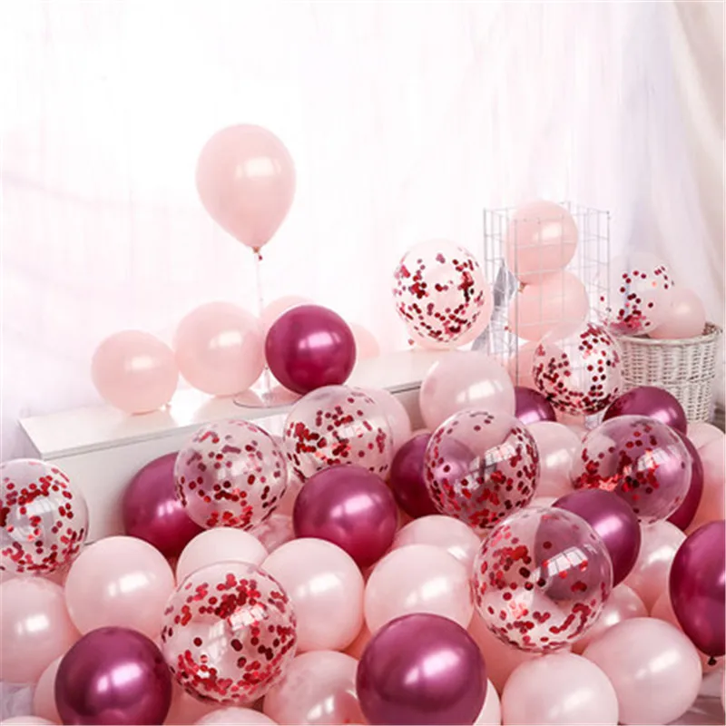 10 шт./лот, свадебные украшения, вечерние воздушные шары на день рождения, алюминиевая фольга, блестки, детский душ, воздушные шары для свадьбы, 12 дюймов