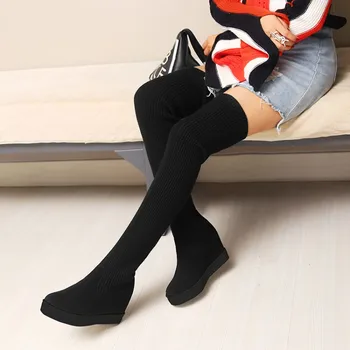 

Oversized - thigh high boots knee high boots over the knee boots women ladies boots shoes woman winter boots women