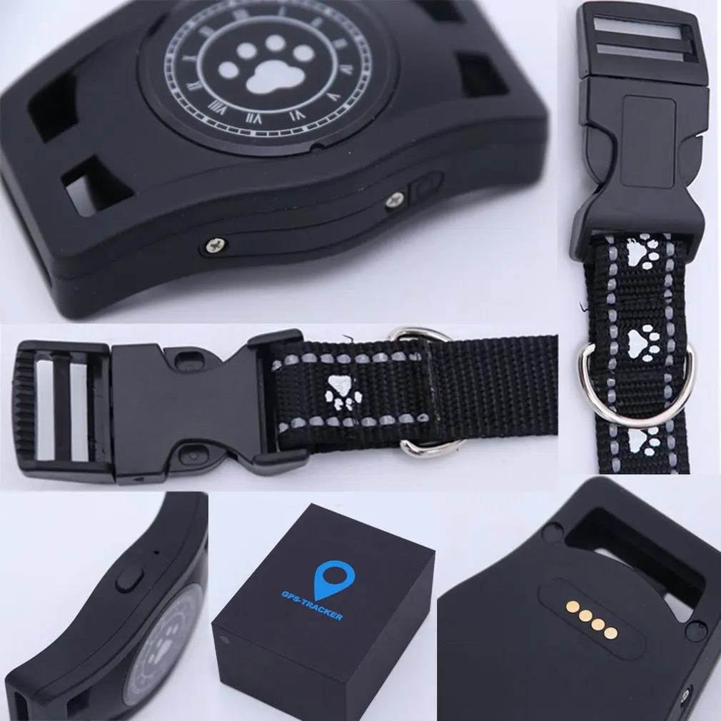 

D40 Waterproof Pet Collar GPS GSM GPRS Tracker Real Time Locator For Dogs Free APP Track Alarm Device