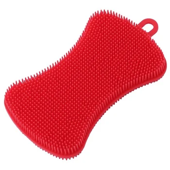 

Utensils Silica Gel Dishwash Brush 4pcs Silicone Dish Bowl Cleaning Brush Pot Pan Bowl Wash Kitchen Washing Tool