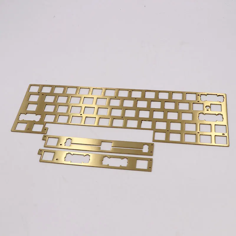 Keypro-teclado Mecânico Gh60 Gk64x 61x Placa de Cobre Módulo de Espaço Dividido 60 Esquerda 64 Colunas Placa Fixa - Imagem 4