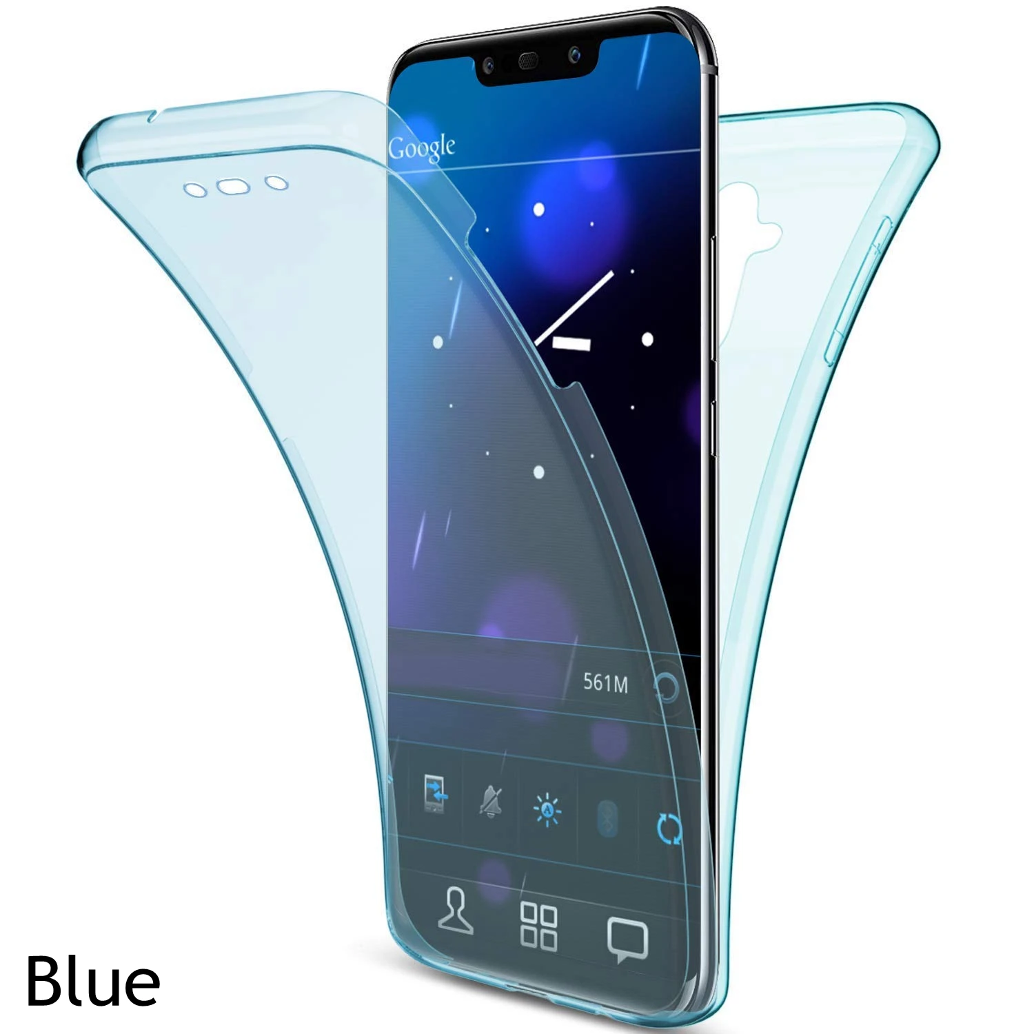 Чехол для huawei Y5 Y6 Prime Y7 P Smart P10 P20 P30 mate 20 Pro Honor 8S 10 Lite 360 мягкий прозрачный