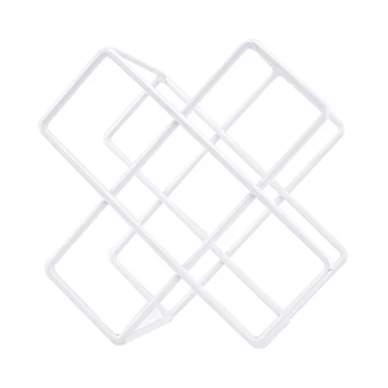 

Display Holder Bar 5 Bottles Kitchen Countertop Space Saving Pantry Party Home Storage Shelf Wedding Decor Wine Rack Steel