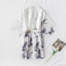 2021 Fashion Satin Robe Female Bathrobe Sexy Peignoir Femme Silk Kimono Bride Dressing Gown Sleepwear Night Grow For Women