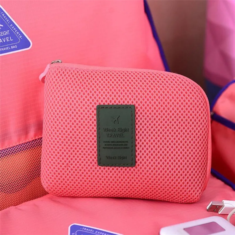 Travel Accessory Cable Bag Portable Digital USB Electronic Organizer Gadget Case Travel Cellphone Charge Mobile Charger Holder travel gadget organizer