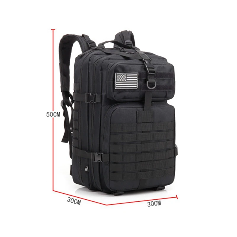 

Large Capacity Man Army Tactical Backpacks Military Assault Bags Molle Pack For Trekking Camping Army Green Hunting Bag 45L Men