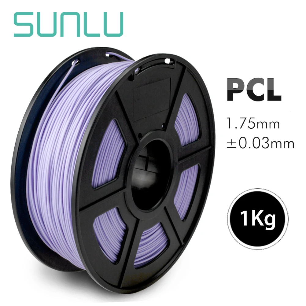 

SUNLU 3D Filament PCL 1.75mm 1KG 3D Printing Pen Filament Refills Low Temperature 3d Printer Filament 1kg With Spool