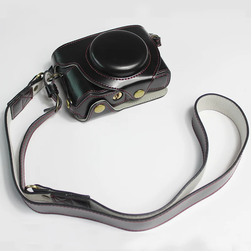 Чехол из искусственной кожи для камеры Canon G5X ii G5XII G5XM2 G5X Mark II складная сумка для фотоаппарата защитная оболочка с нижним отверстием батареи