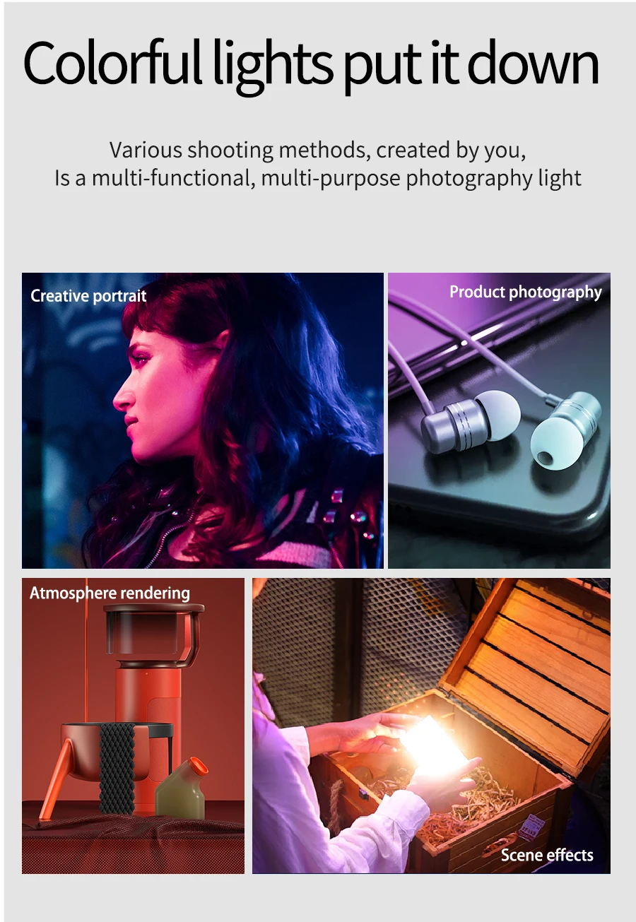 vlogging kits com luz de preenchimento vídeo