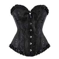 Corset Overbust Vintage pour Femme, Bustier Désossé à Lacets, Vêtement Amincissant, Style Victorien 5