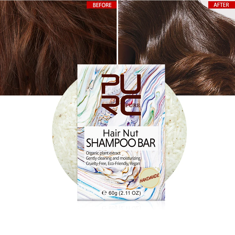 PURC Organic Hair Nut Shampoo Bar