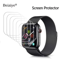 Protetor de tela para apple watch 38mm 42mm série 3 2 1 anti-risco para iwatch 40mm 44mm série 4 5 6 se filme claro tpu macio hd