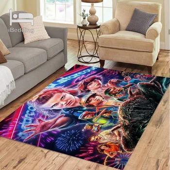 

Stranger Things 3D Printed Rectangle Rug for Adult Yoga Mats Living Room Decorative