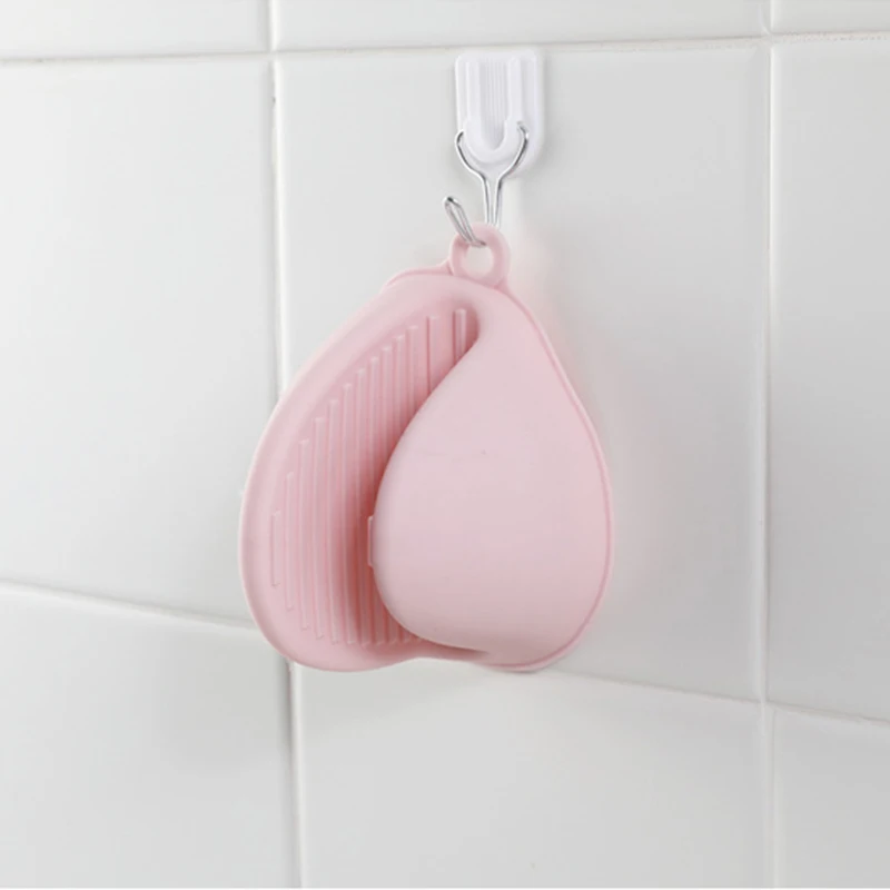 

Silicone Gloves Kitchen Insulated Heat Pot Clips Microwave Oven Mitts Gloves Finger Protector Grill Glove Anti-slip Baking Glove