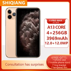 Б/у разблокированный оригинальный Apple iPhone 11 Pro Max сотовые телефоны 6,5 дюймов 4 + 64 Гб/256 ГБ 4 аппарат не привязан к оператору сотовой связи GPS и NFC ...