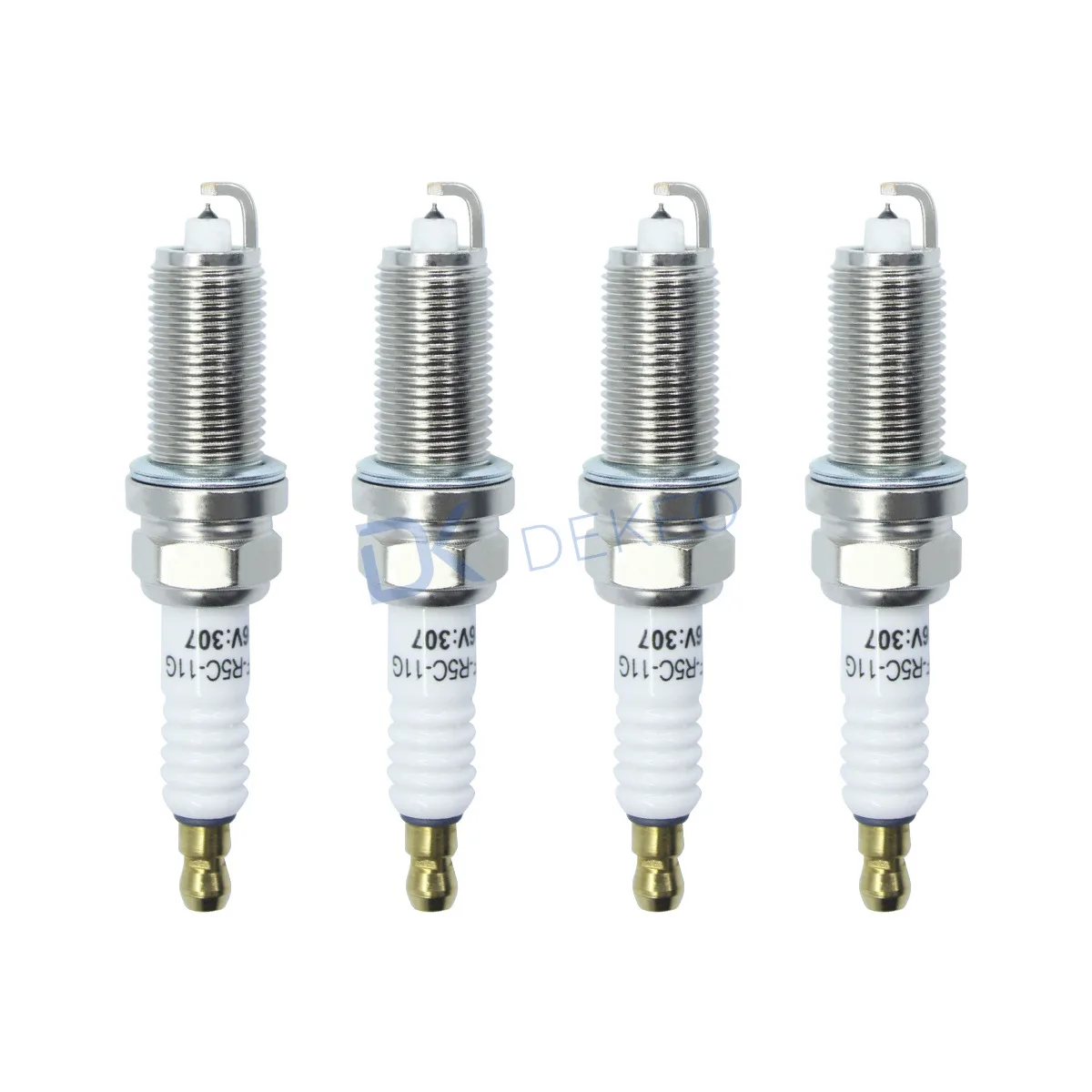 DEKEO иридиевая Свеча зажигания для Citroen C1 C2 C3 C4 Picasso I C5 C6 EVASION PEUGEOT 207 307 308 406 407 ILZFR5B 4