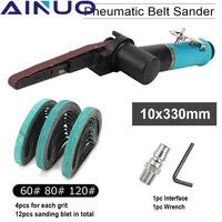 10*330mm Air Belt Sander Sanding Belt Adapter Pneumatic Sanding Belt Angle Grinder Grinding Machine Welding Parts 1