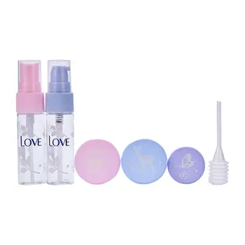 

7Pcs Travel Empty Bottle Set Portable Refillable Makeup Cosmetic Spray Pump Containers Cream Box Lotion Liquid Dispenser