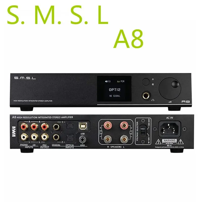 SMSL A8 XMOS решение и ICE power 125Wx2 модуль PCM 768khz DSD512 HIFI музыка USB аудио цифровой усилитель мощности DAC AMP