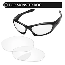 Papaviva кристально чистые Сменные линзы для монстров очки для собак рамка UVA и UVB Защита