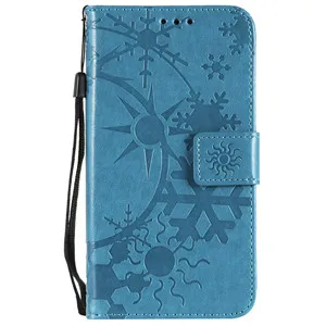 Чехол-книжка с бумажником для iPhone 5 5SE 5C 6 7 8 s Plus X XR XS MAX 11 Pro Max 5,8 6,1 6,5 кожаный флип-чехол для телефона - Цвет: Небесно-голубой