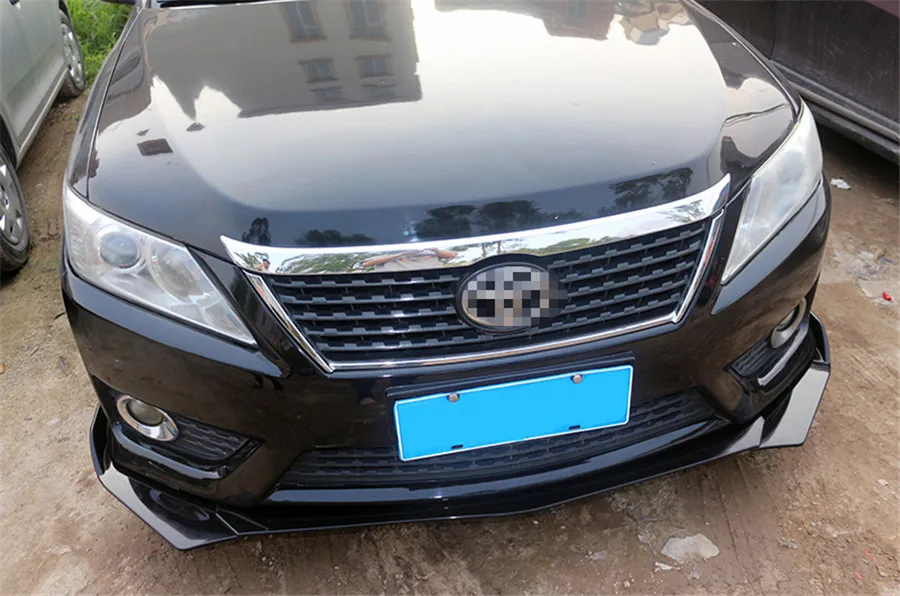 2 шт углеродного волокна вид Универсальный Автомобильный передний бампер сплиттерная губа тела протектор диффузор комплект