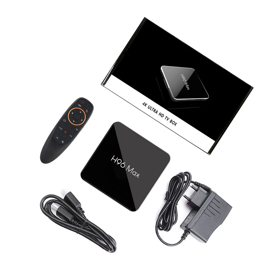 Android IP tv Испанский Французский Смарт ТВ-бокс H96 MAX 1 год QHD ТВ-код S905X2 4G 32G BT 4,0 IP tv Benelux Индия Tunisia Германия коробка