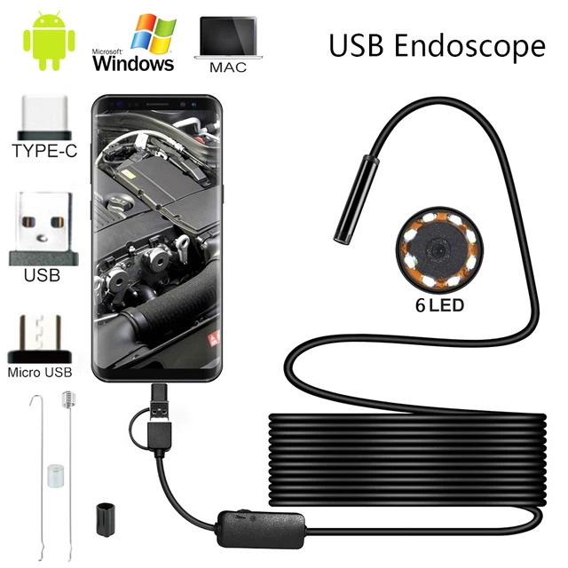 3,5 M Langes Kabel, Endoskop Inspektionskamera Mit Licht, IPhone