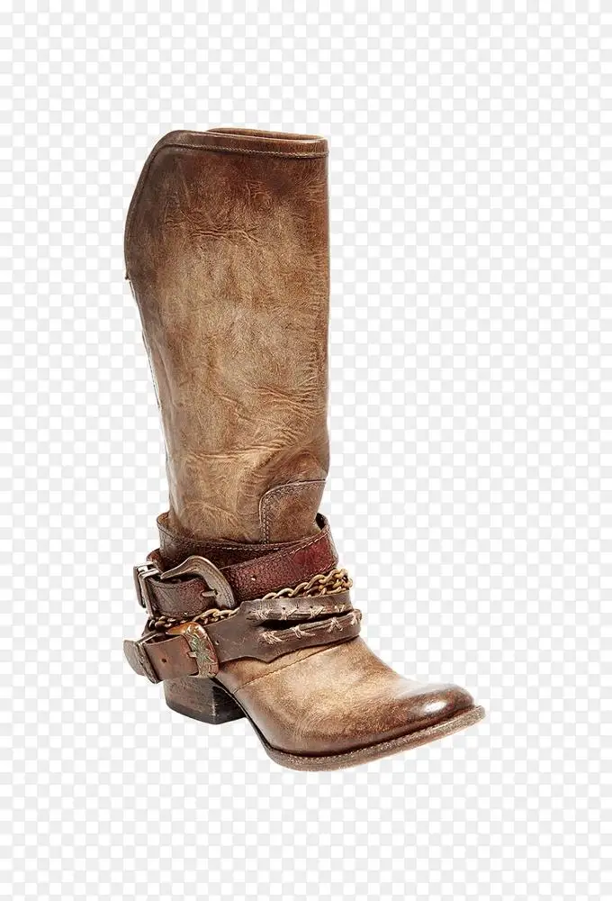 马靴牛仔皮靴
