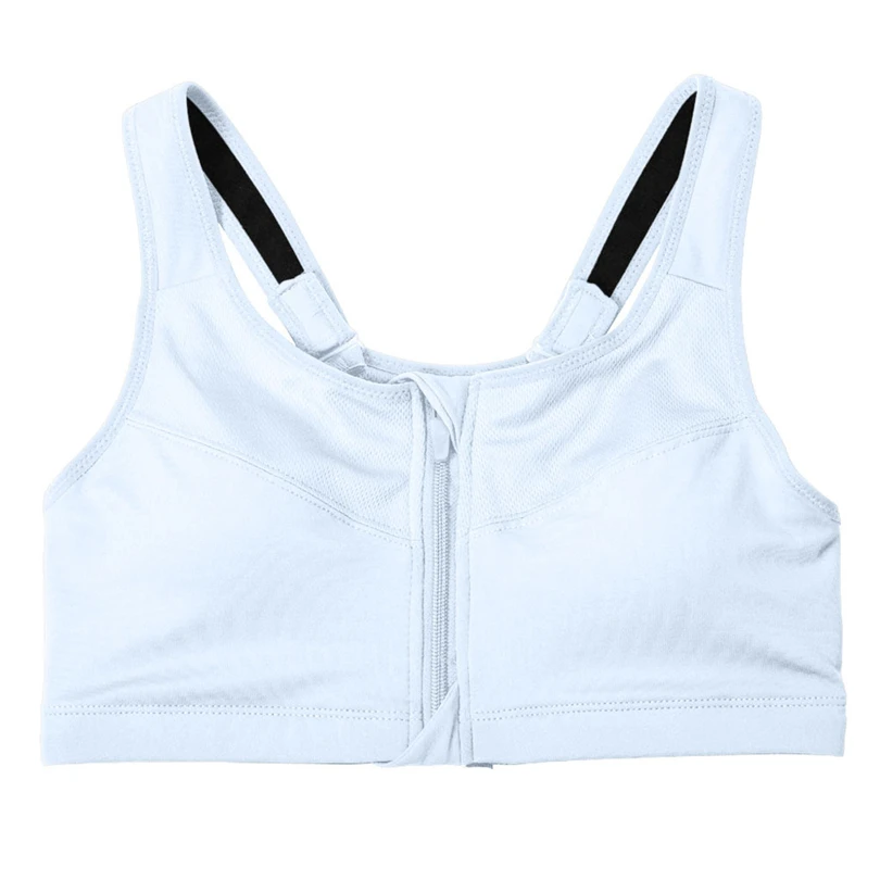 Zipper Sport Bra Push Up Sexy Underwear Women Fitness Workout Bra Running Padded Tops Vest Plus Size Encaje Mujer 30OCT21