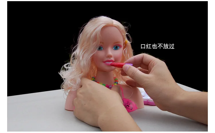 DIY Toys for Girls Princess Doll Makeup Cosmetics Kit Creative New Year Christmas Birthday Gift Children Hair Braid Accessories (7)