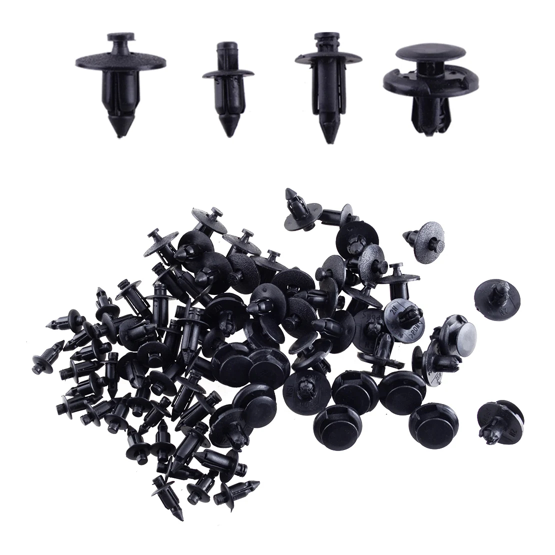 M6 M7 M8 Motorcycle Fairing Bodywork Bolt Push Pry Rivets Pin Clip Retainer Fastener Nylon 80Pcs/Set Fit Polaris Sportsman