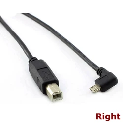 Enhanced Micro USB to USB B - Type Data Cable for Mobile Devices and Peripherals (Right  30cm)