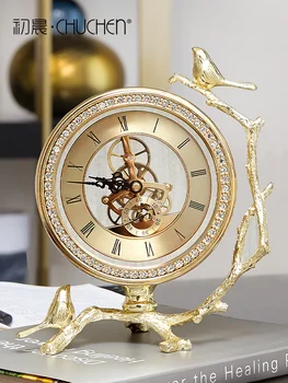 

Luxury Calendar Vintage Desk Table Clock Custom Table Clock Creative Vintage Relojes De Pared Casa Vintage Table Watch Horloge