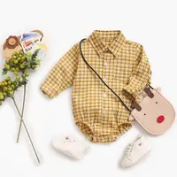 Sanlutoz Plaid Cotton Baby Boys Bodysuits Long Sleeve Baby Clothes Fashion Newborn Bodysuit for Boy 6