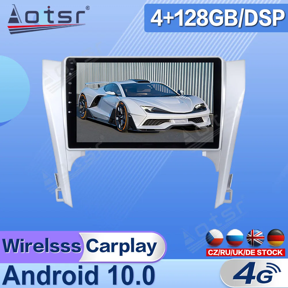 

Android 10.0 For Toyota Camry 2012 2013 2014 2015 Car Tape Radio Recorder Video Player Navi GPS Carplay Multimedia Head Unit DPS