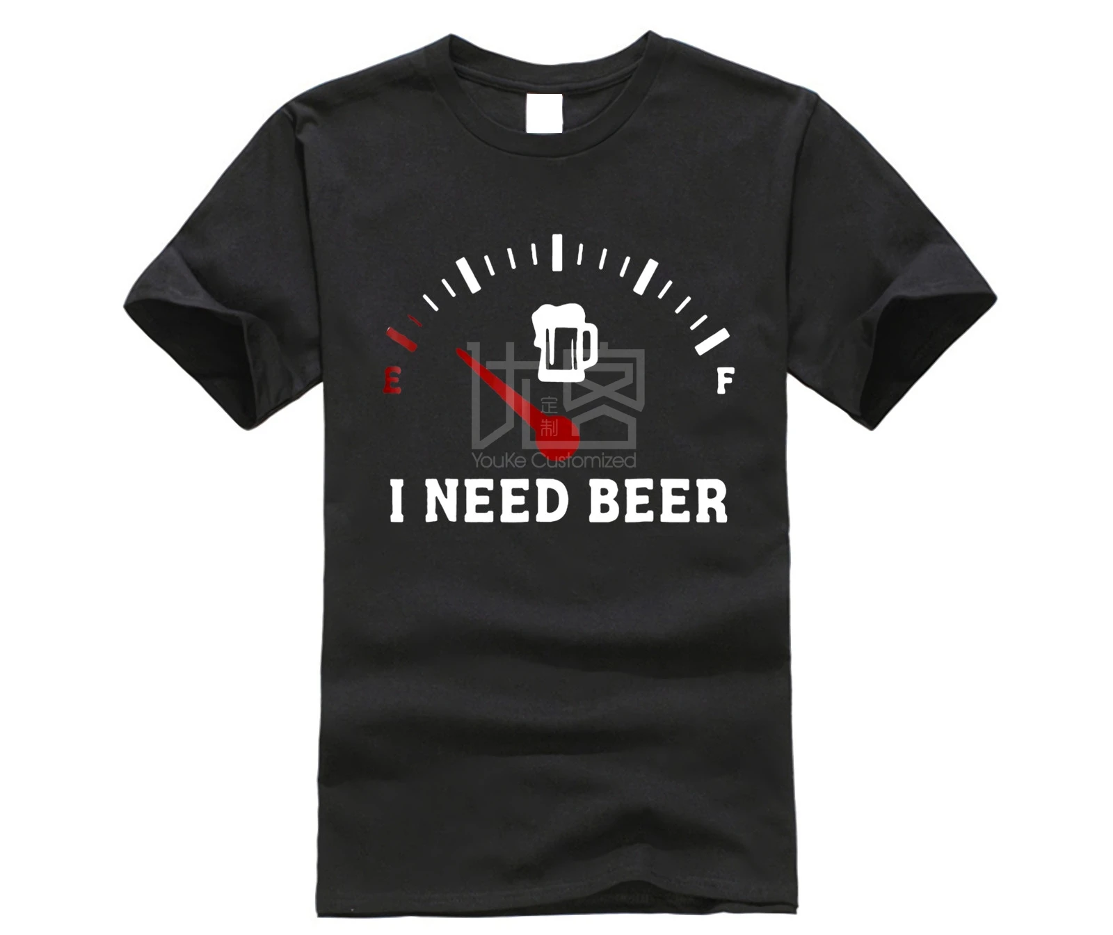 Brand Men Shirt Fuel Gauge I Need Beer T Shirt Out Of Beer Beer LoverT