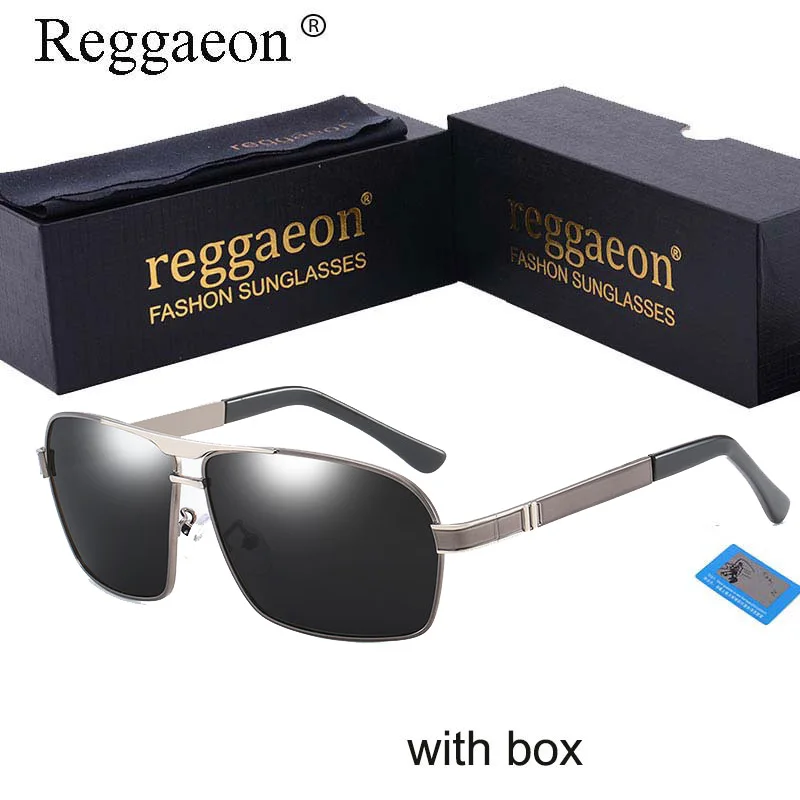 Поляризованные солнцезащитные очки reggaeon для мужчин и женщин uv400, высокое качество, оправа, мужские солнцезащитные очки