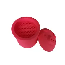 Мультяшный силиконовый контейнер для смазки бекона с ситечком в форме свиньи, резервуар для хранения смазки, контейнеры для хранения смазочного масла, кухонный инструмент